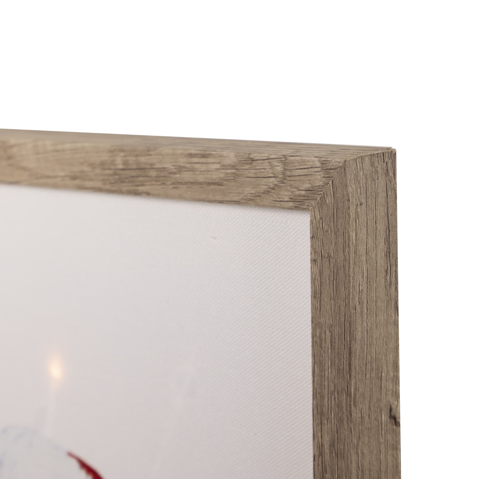 19" Lighted Norman Rockwell 'Santa Eating Milk and Cookies' Christmas Wall Art